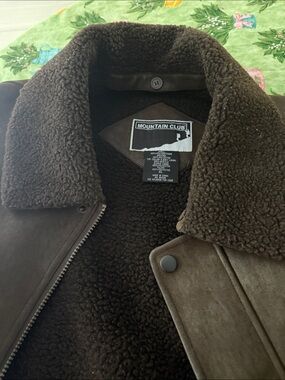 Mountain Club Men's Brown Sherpa-Lined Bomber Jacket